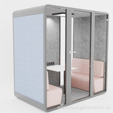 Soundproof Office Booth Company Indoor Double Phone Booth